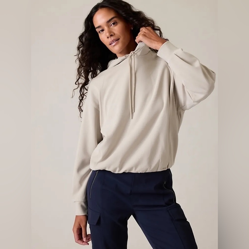 NWT Athleta Seasoft Bubble‎ Hem Hoodie XL
